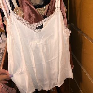 White lace cami